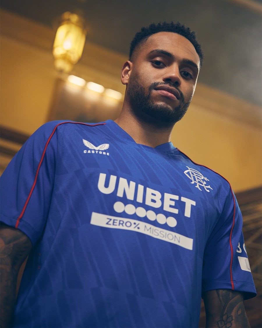 Fotbollströja Rangers FC officiell hemmatröja 2024 2025