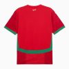 tunique-officielle-selection-marocaine-football-version-domicile-manches-courtes-avec-ecusson Officiell matchtröja Marockos fotbollslandslag hemma korta ärmar med emblem