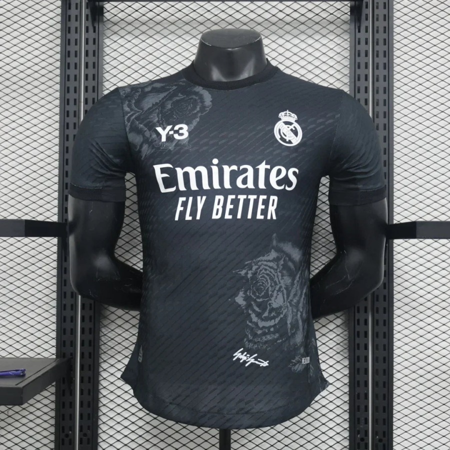 Fotbollströja Real Madrid Y3 Svart 2024-2025