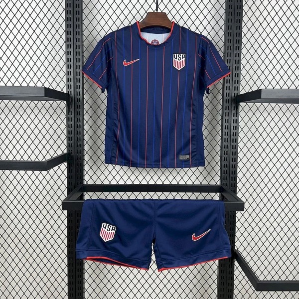 Fotbollströja USA Borta 2025 Barn