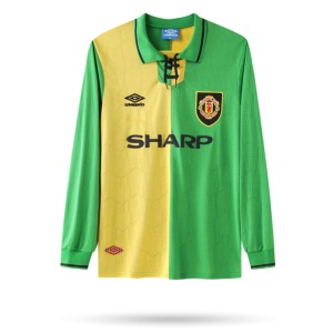 Fotbollströja Manchester United 1992/93 Tredjetröja Långa Ärmar