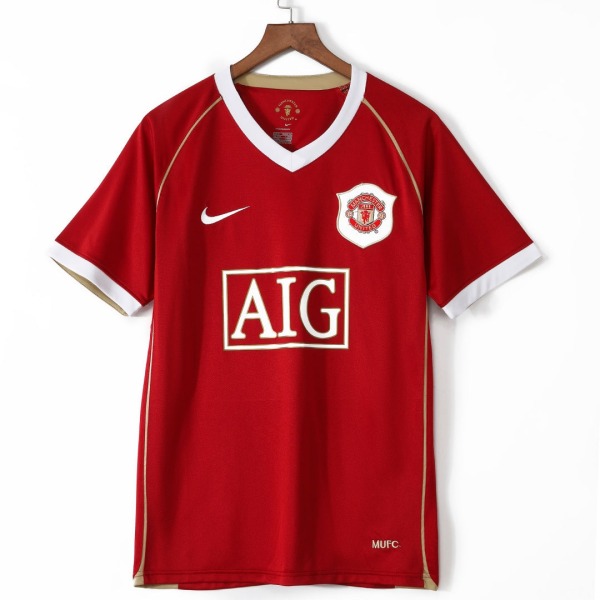 Fotbollströja Manchester United Hemmatröja Retro 2006-2007