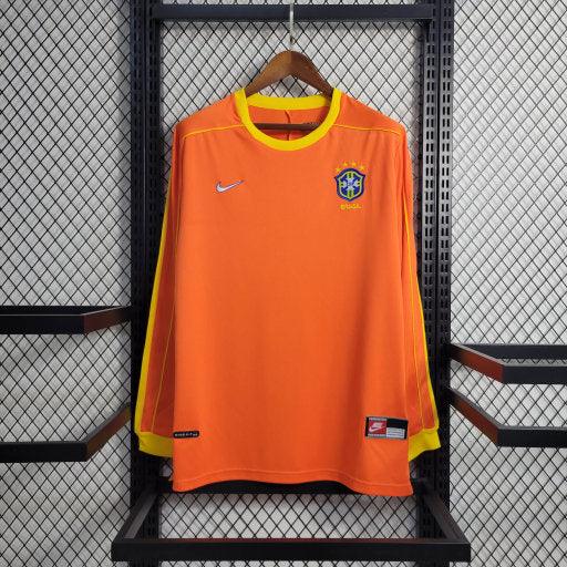 Fotbollströja Brasilien Målvakt Långa Ärmar 1998