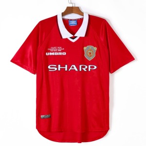 Fotbollströja Manchester United Hemmatröja Retro 1999-2000