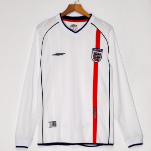 England Hemmatröja 2002 Långa Ärmar Retro