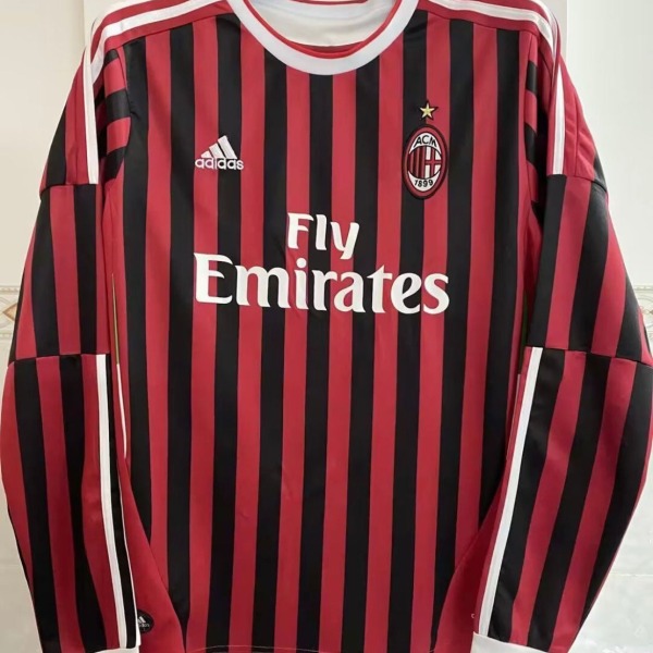 Fotbollströja AC Milan Hemma Långa Ärmar 2011/12