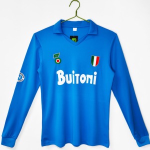 Napoli hemmatröja 1987-1988 Långa ärmar Retro