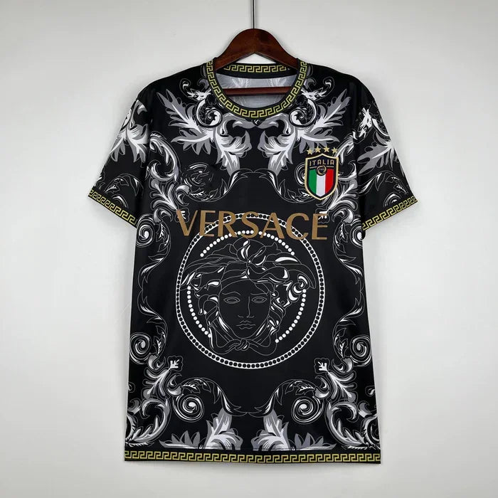 Fotbollströja Italien 2023-2024 Versace Svart