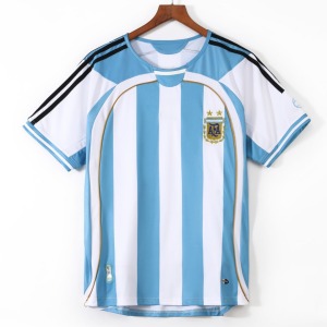 Fotbollströja Argentina Hemma 2006 Retro