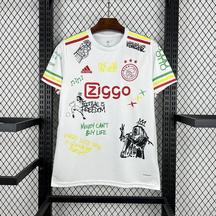 Fotbollströja Ajax Amsterdam Bob Marley 2025 2026