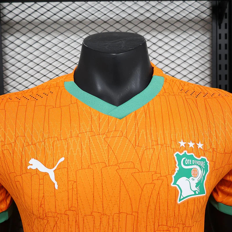 Fotbollströja Elfenbenskusten Hemma Orange CAN 2025-26