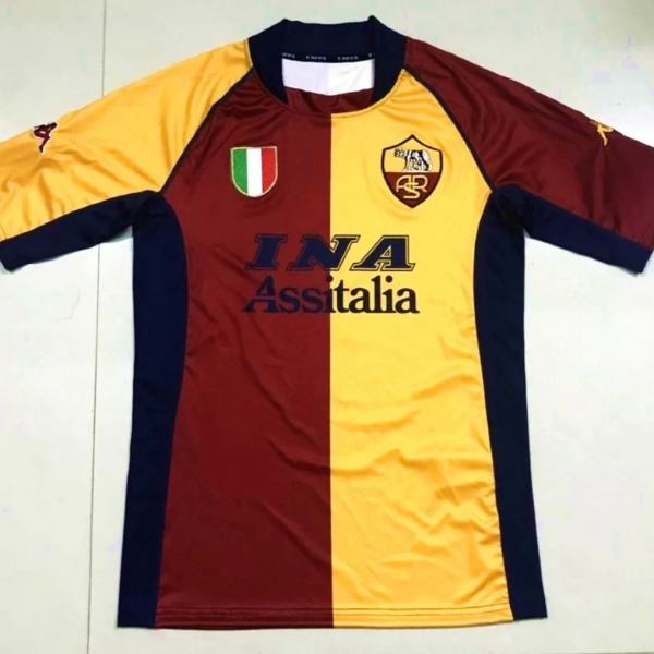 Fotbollströja AS Roma Hemmatröja 2001/02