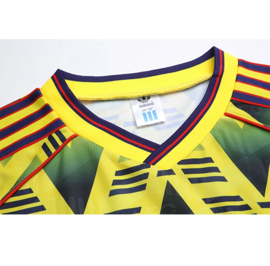 Fotbollströja Arsenal 1992/93 Bortatröja Långa Ärmar