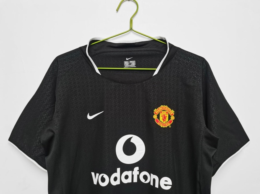 Fotbollströja Manchester United 2003/04 Bortatröja