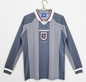 England 1996 Bortatröja Långa Ärmar