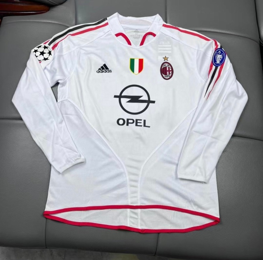 AC Milan-tröja 2004/05 Borta Långa Ärmar