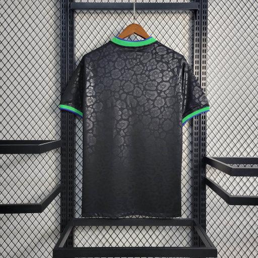 Fotbollströja Brasilien 22/23 Leopard Svart