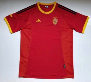Fotbollströja Spanien Hemmatröja 2002