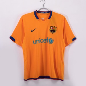 Fotbollströja FC Barcelona Bortatröja 2006-2007 Retro