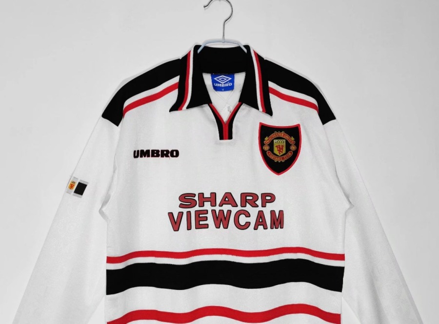 Maillot Manchester United 1998/99 Extérieur Manches Longues
