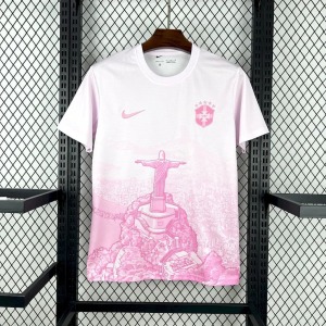 Brasilien Koncepttröja Rosa & Vit 2025-26