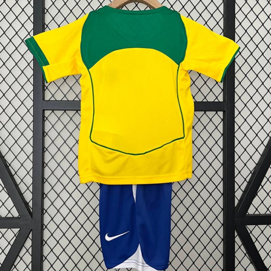 Fotbollströja Brasilien Barn Retro 2004