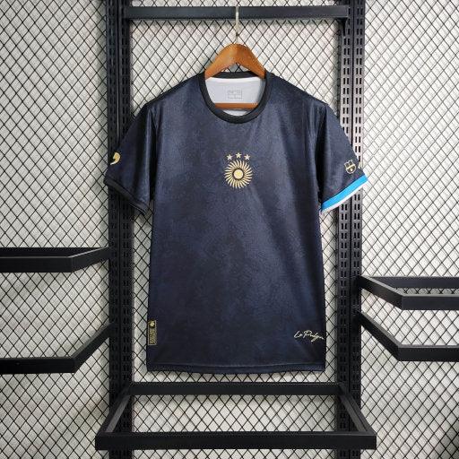 Fotbollströja Argentina 2023-24 La Pulga Svart Special Edition