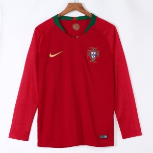 Portugal Hemmatröja Långa Ärmar 2018 Retro