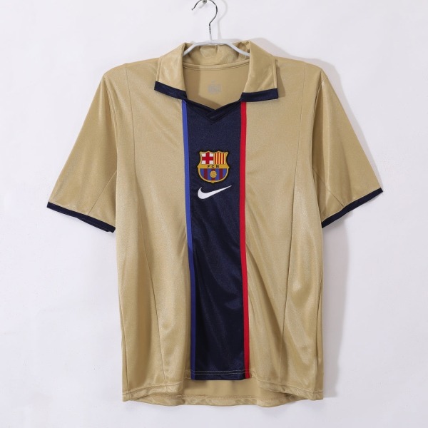 Fotbollströja Barcelona Bortatröja 2001-2002 Retro