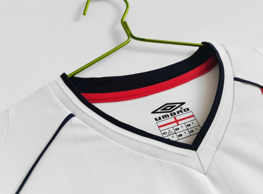 Maillot Angleterre 2002 Domicile Manches Longues
