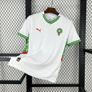 Fotbollströja Marocko Borta Vit CAN 2025-26