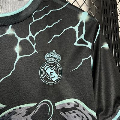 Fotbollströja Real Madrid 2024/25 Svart och Grön Special Edition
