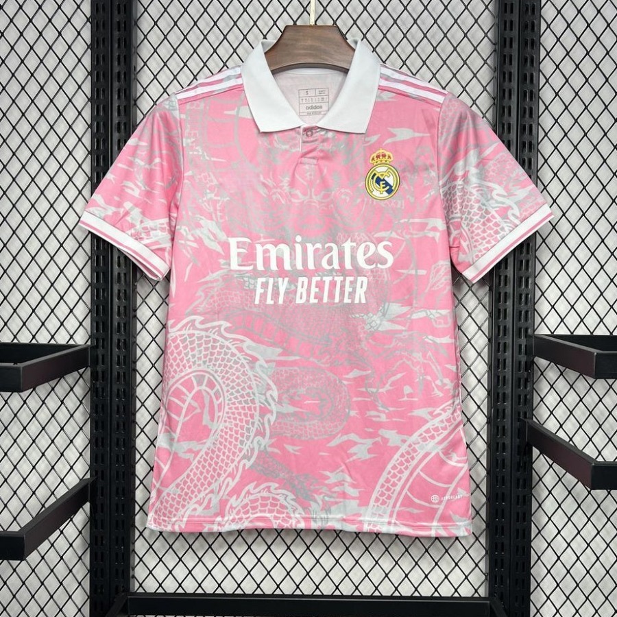 Fotbollströja Real Madrid 25/26 Polo Rosa Premium