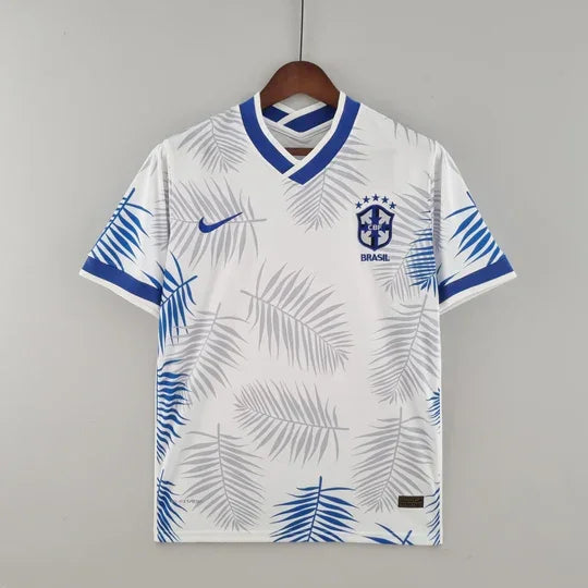 Maillot Brésil 2022 Édition Spéciale Blanc Bleu