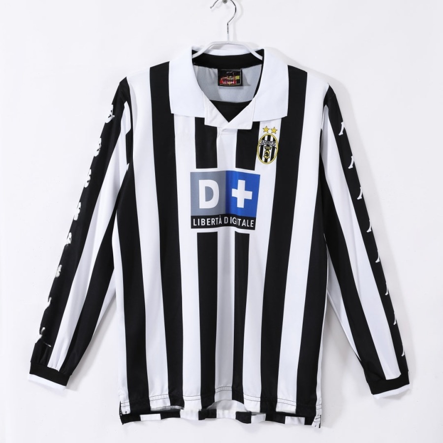 Juventus Hemmatröja 1999-2000 Retro Långa Ärmar