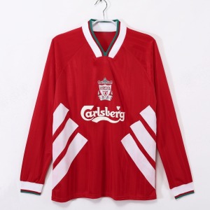 Fotbollströja Liverpool Hemma Långa Ärmar 1993-1995