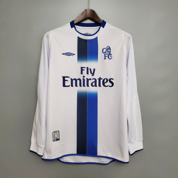 Fotbollströja Chelsea Bortatröja Långa Ärmar 2003/04