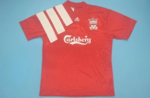 Fotbollströja Liverpool 1992/93 Hemmatröja