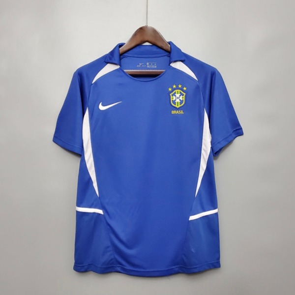 Fotbollströja Brasilien Borta 2002