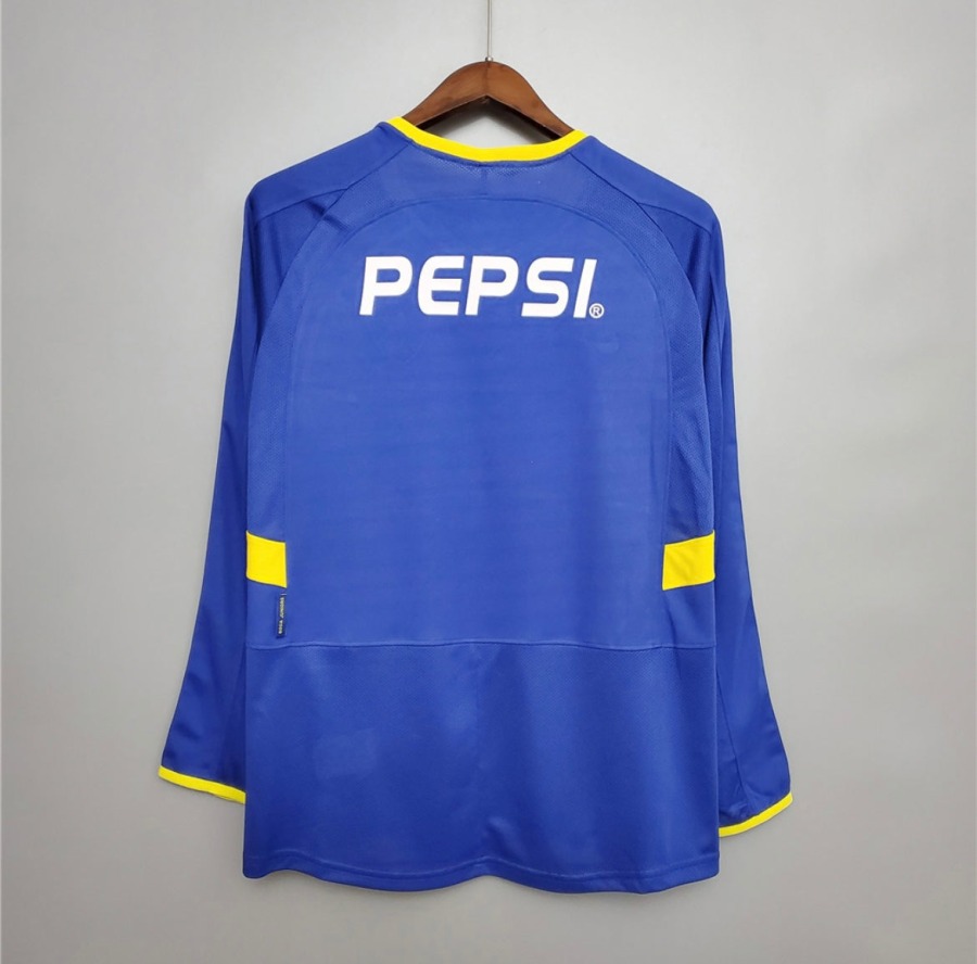 Boca Juniors Hemmatröja 2003/04 Långa Ärmar