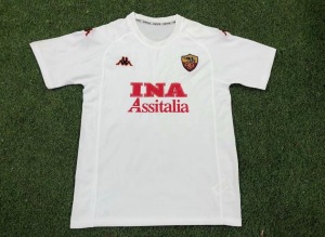 Fotbollströja AS Roma Bortatröja 2000/01