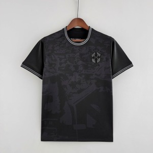 Fotbollströja Brasilien Full Black 2022