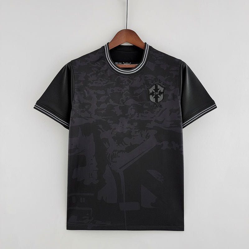 Fotbollströja Brasilien Full Black 2022