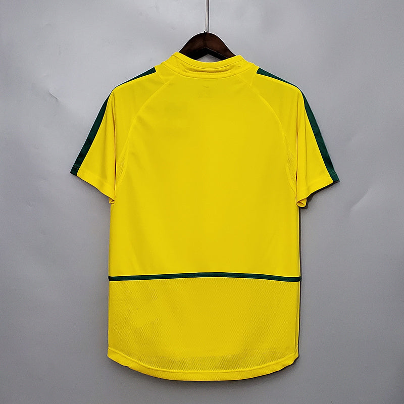 Fotbollströja Brasilien Hemma Retro 2002