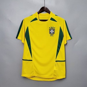 Fotbollströja Brasilien Hemma Retro 2002