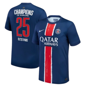 Fotbollströja PSG 24/25 Champions Tryckt
