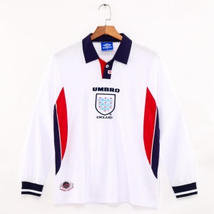England Hemmatröja 1998 Långa Ärmar Retro
