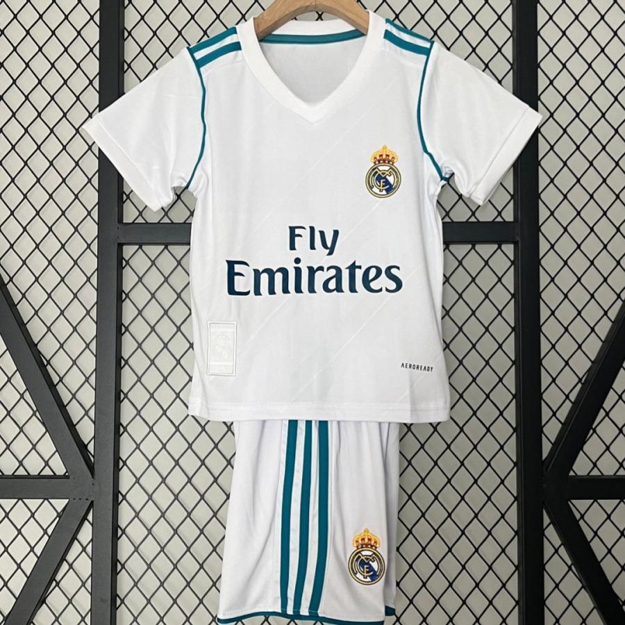 Real Madrid Hemmatröja 2017-2018 Barn Retro