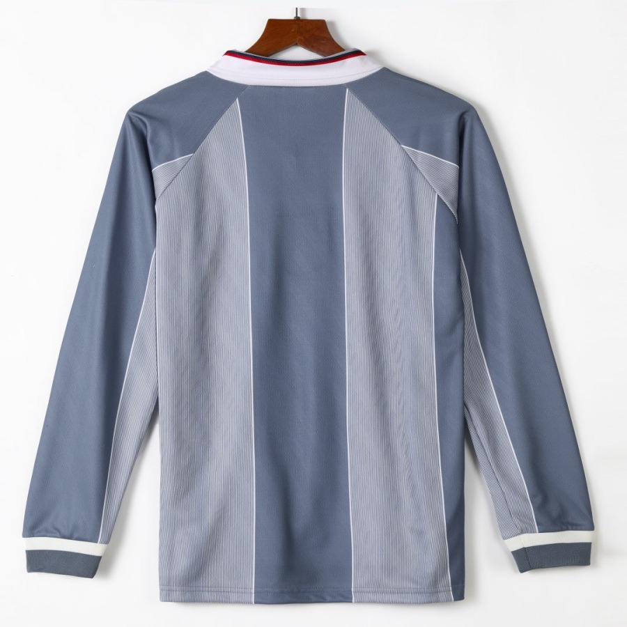 Fotbollströja England Borta 1996 Retro Långa Ärmar