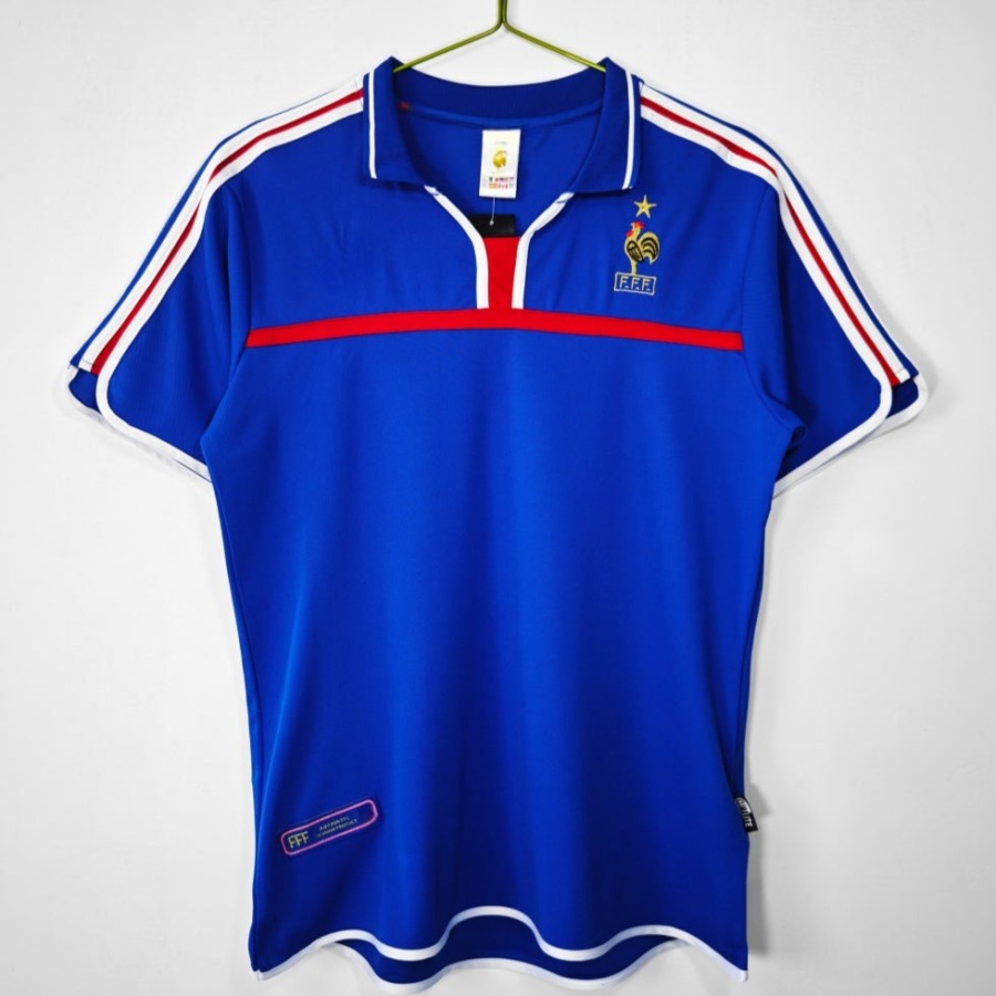 Fotbollströja Frankrike Hemmatröja Retro 2000